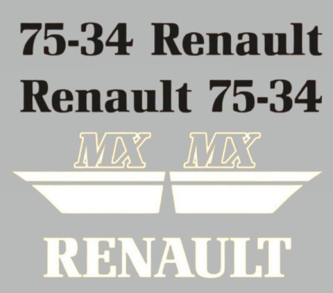 Stickerset Renault 75-34 MX