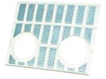 67444 Ondergrille met lampgaten plastic ford