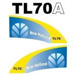 Typenschild New Holland TL70A