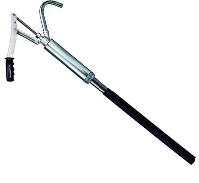 Drum pump with telescopic hose