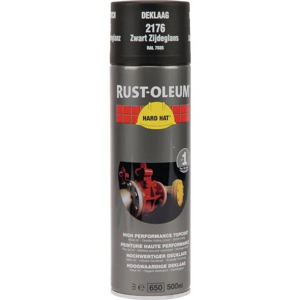 Rust-Oleum RAL 9005 zwart zijdeglans 500ml