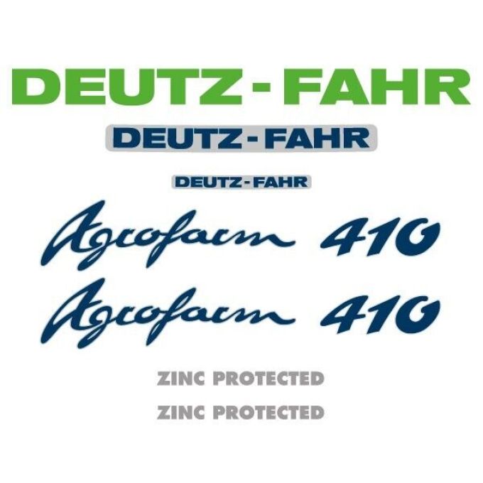 Stickerset Deutz-Fahr Agrofarm 410