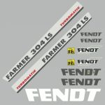 Stickerset Fendt Farmer 304 LS