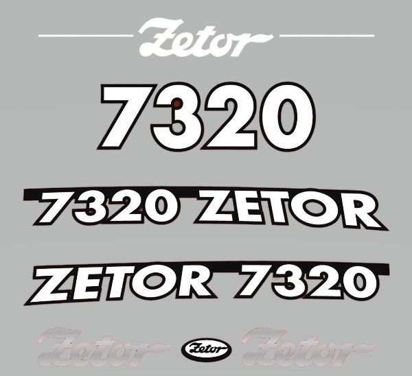 Stickerset Zetor 7320 (2005)
