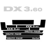 Stickerset Deutz Fahr DX 3.60