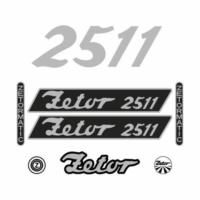 Stickerset Zetor 2511