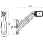 Hella Achterlicht rechts 370 x 130mm