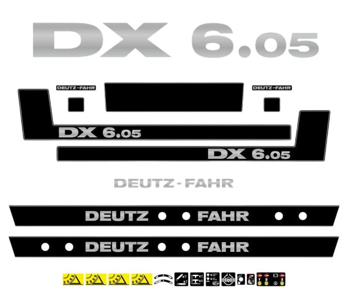 Stickerset Deutz Fahr DX 6.05