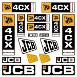 Stickerset JCB 4CX