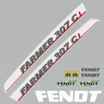 Stickerset Fendt 307 C I Farmer