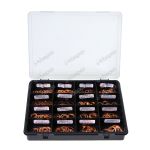 Assortiment koperen ringen metrisch 400 Stuks