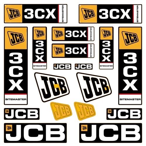 Stickerset JCB 3CX