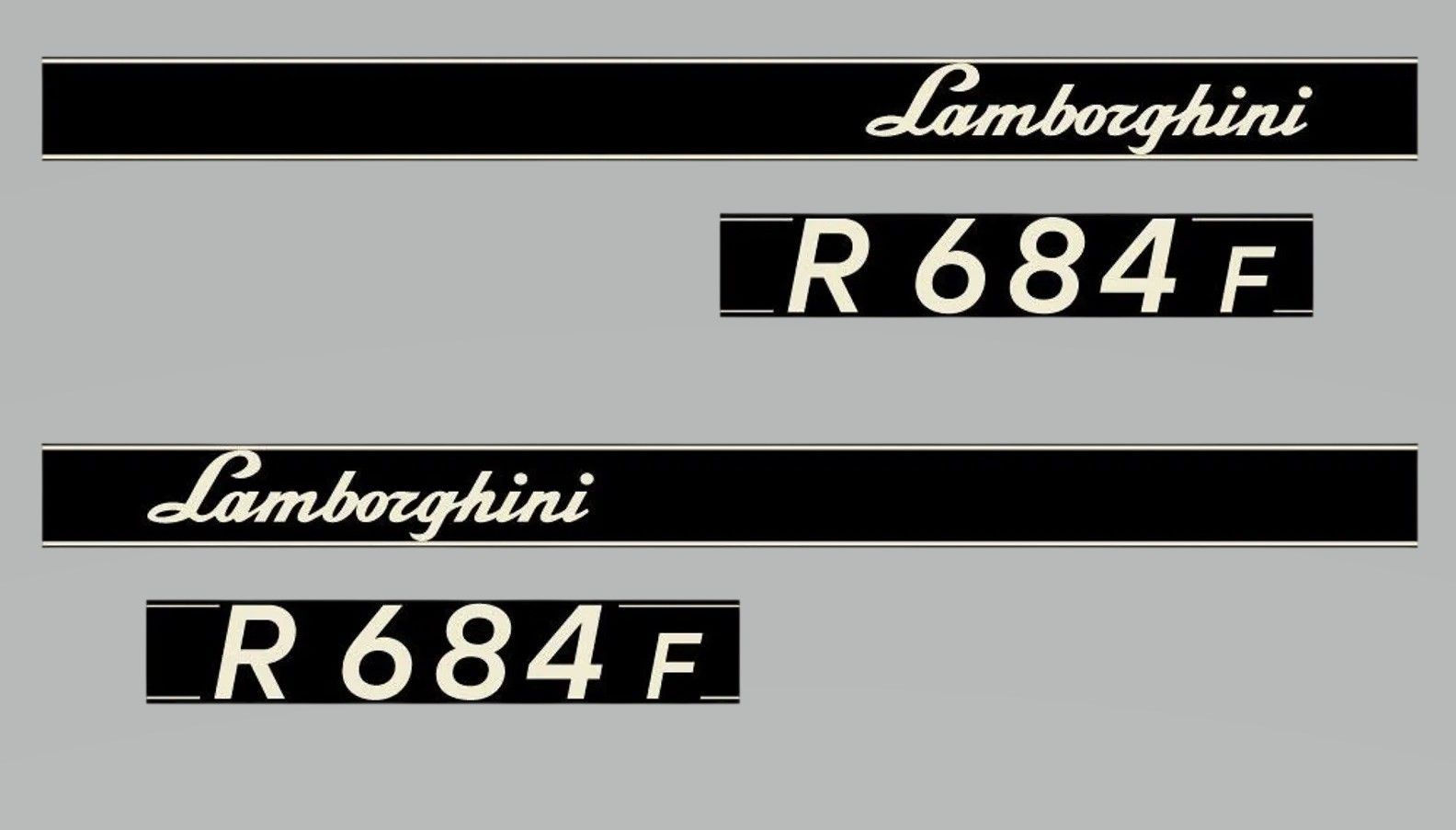 Stickerset Lamborghini R 684 F