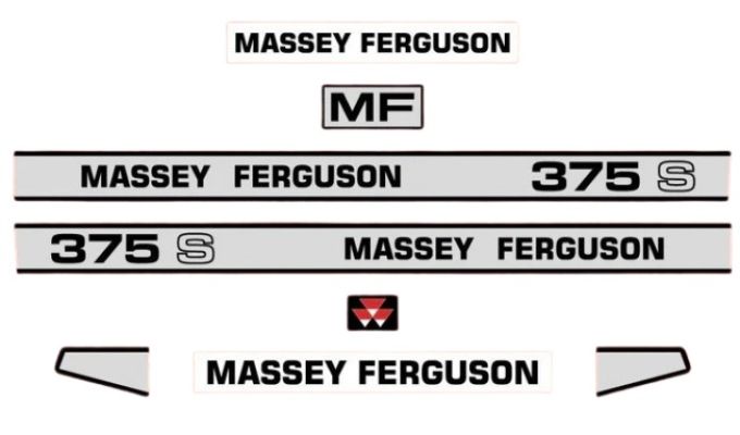 Stickerset Massey Ferguson 375 S