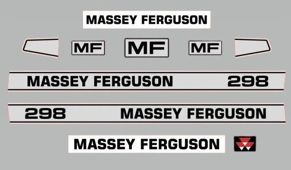 Stickerset Massey Ferguson 298