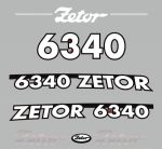 Stickerset Zetor 6340 (2005)