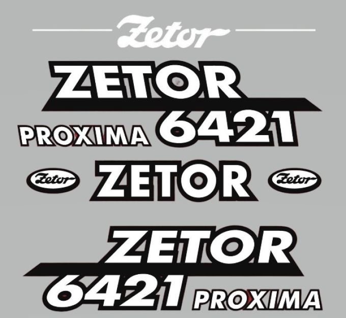 Stickerset Zetor 6421 PROXIMA