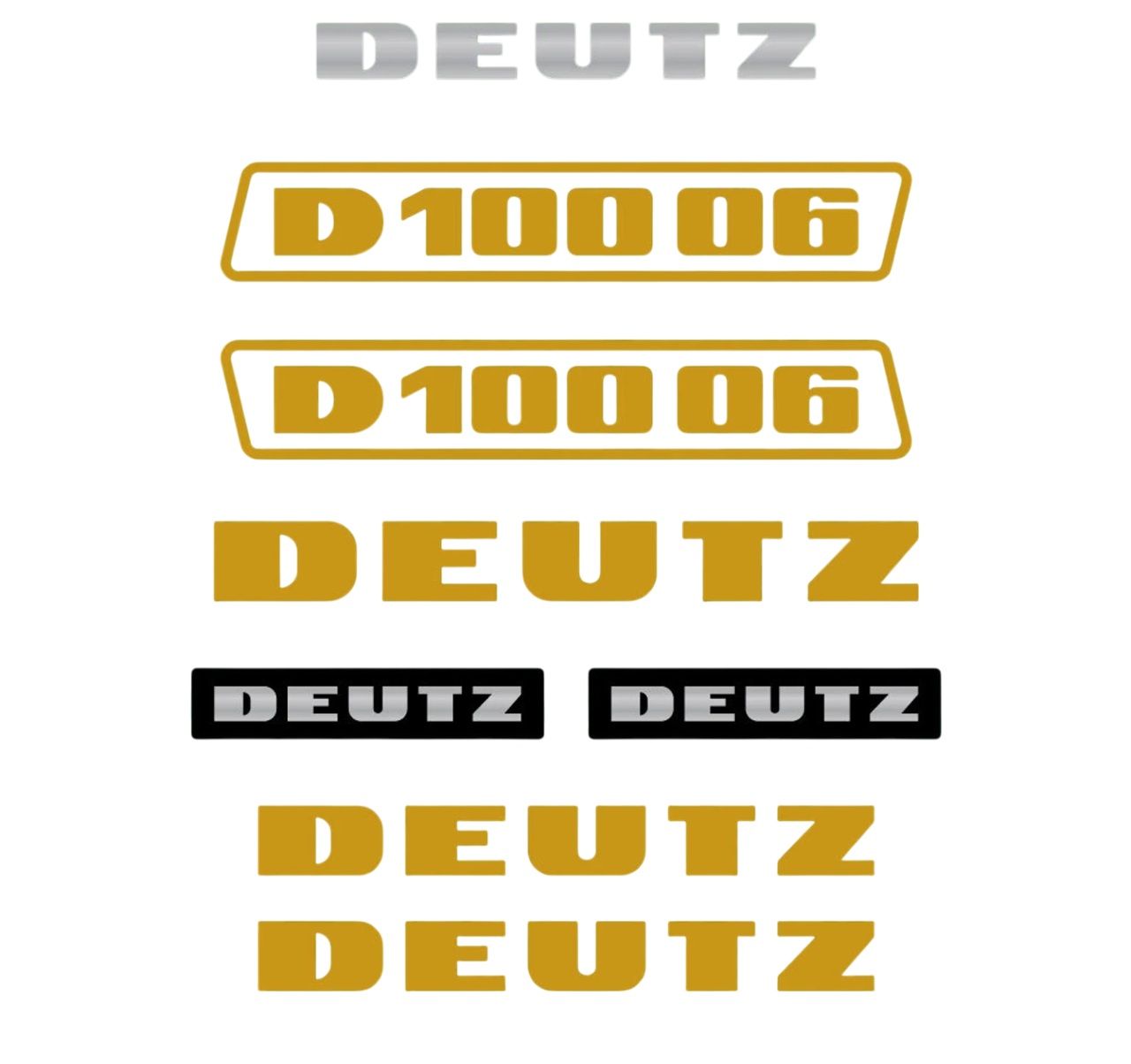 Stickerset Deutz D100-06