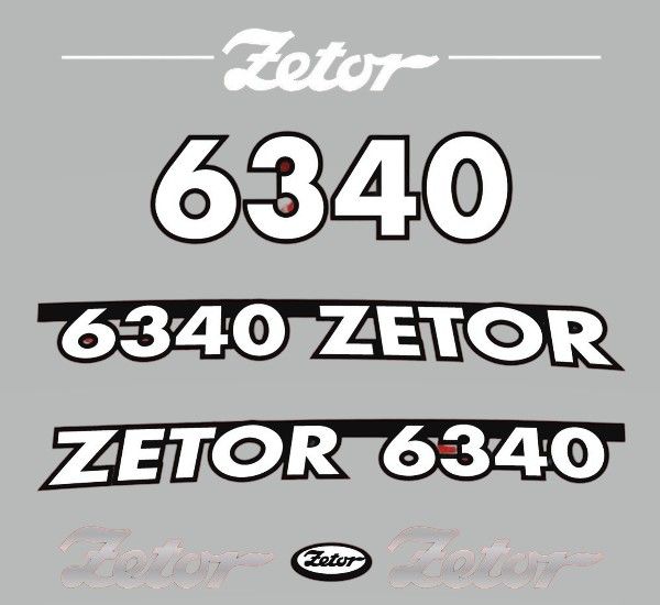 Stickerset Zetor 6340 (2005)