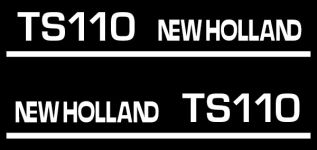 Stickerset New Holland TS110
