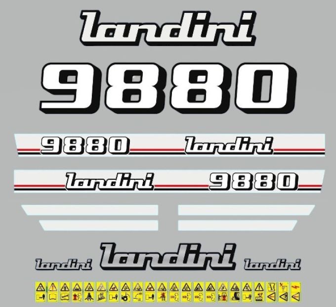 Stickerset Landini 9880