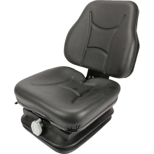 Seat mechanically sprung PVC Black