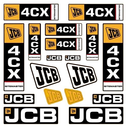 Stickerset JCB 4CX