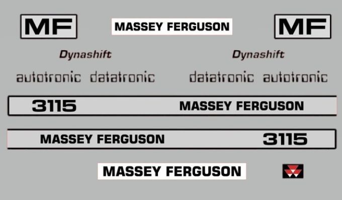 Stickerset Massey Ferguson 3115