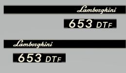 Stickerset Lamborghini 653 DTF