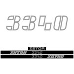 Stickerset Zetor 3340