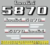 Stickerset Landini 5870