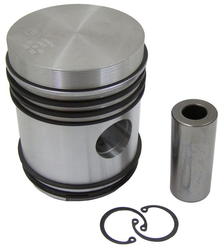 Piston with rings oversize