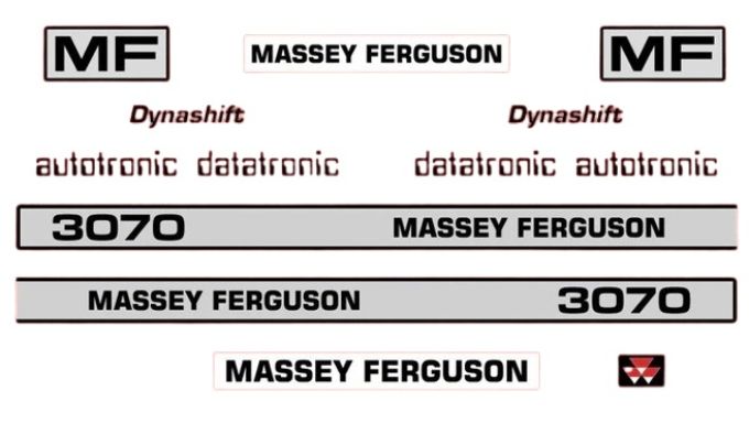 Stickerset Massey Ferguson 3070
