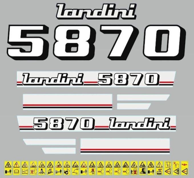 Stickerset Landini 5870