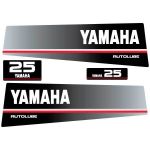 Stickerset Yamaha 25 autolube outboard (1991)