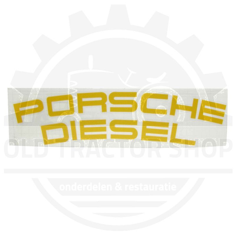 Sticker panzitting Porsche Diesel