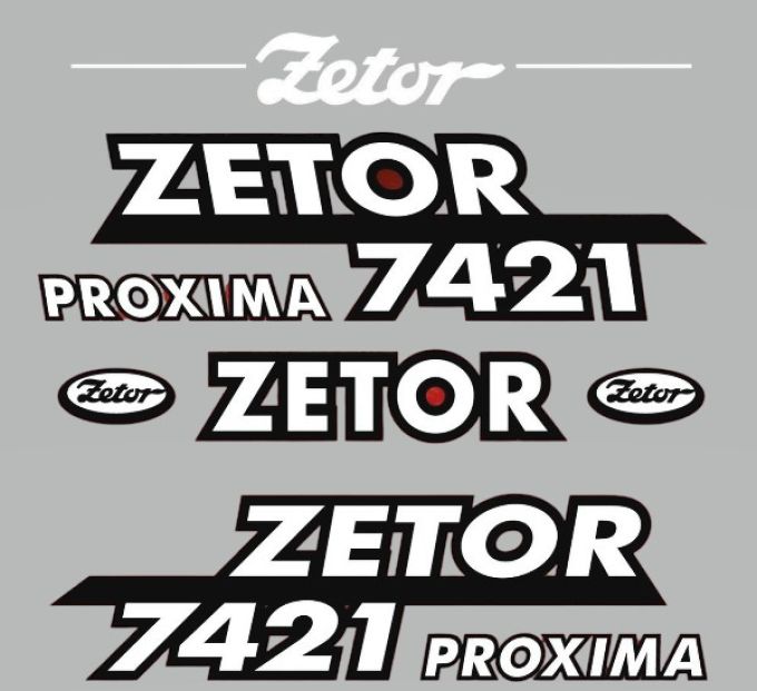 Stickerset Zetor 7421 PROXIMA