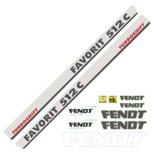 Stickerset Fendt 512 C Favorit-set