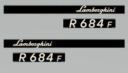 Stickerset Lamborghini R 684 F