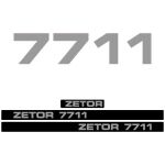 Stickerset Zetor 7711