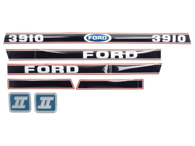 Kit autocollants latéraux Ford 3910 Force II