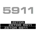 Kit autocollants latéraux Zetor 5911
