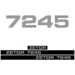 Kit autocollants latéraux Zetor 7245