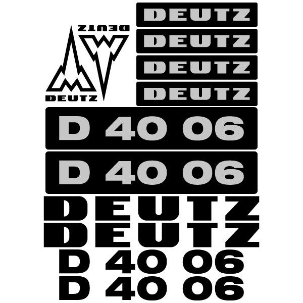 Stickerset Deutz D40-06