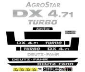 Stickerset Deutz AgroStar DX 4.71 Turbo