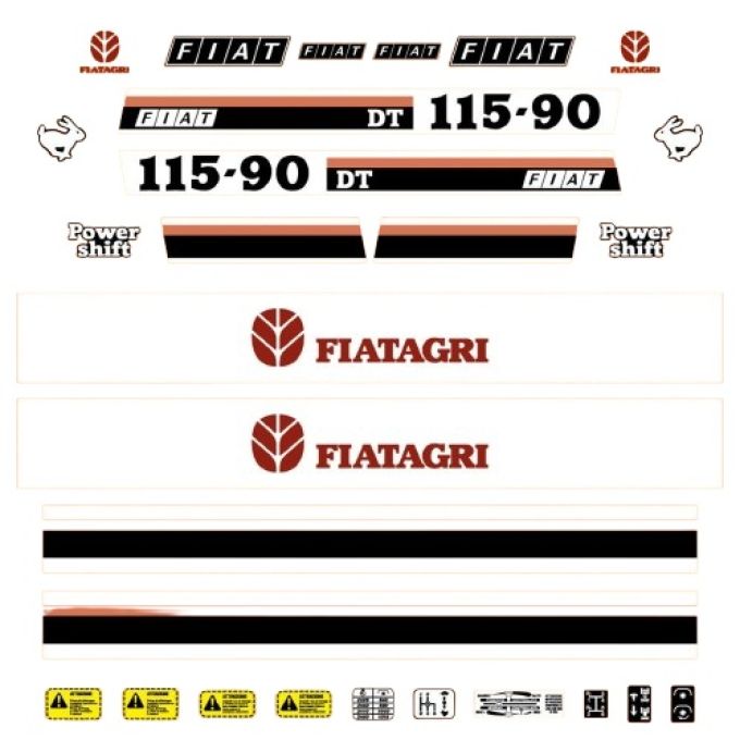 Stickerset Fiat 115-90 DT