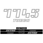 Kit autocollants latéraux Zetor 7745