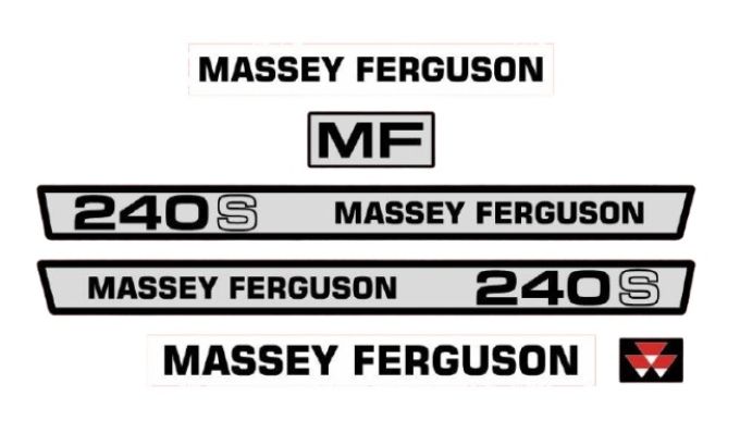 Stickerset Massey Ferguson 240 S