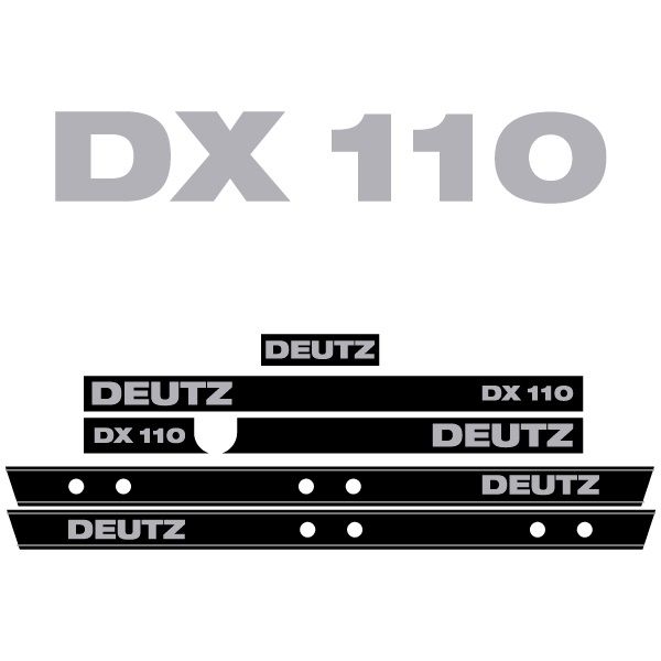 Stickerset Deutz DX 110
