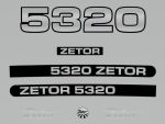 Stickerset Zetor 5320 (2000)